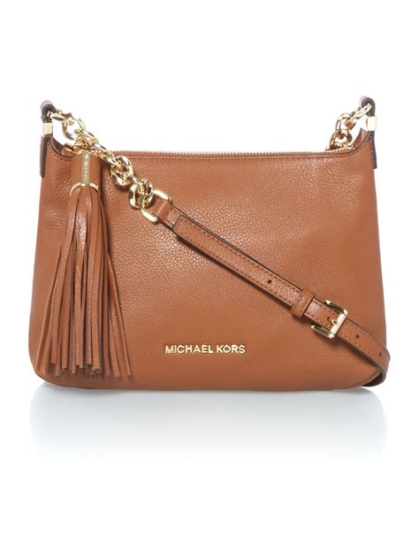 michael kors tan crossbody bag.